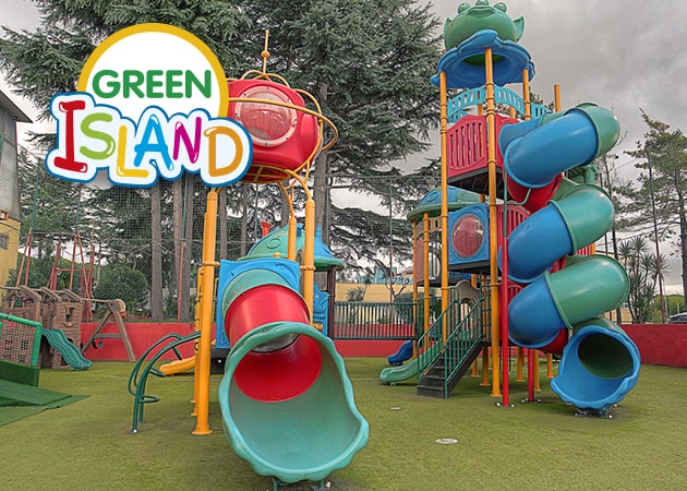 Greenisland la spazio aperto del parco giochi per bambini Creare un parco giochi all aperto